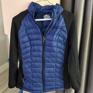 32 Degrees Navy and Black Quilted Jacket